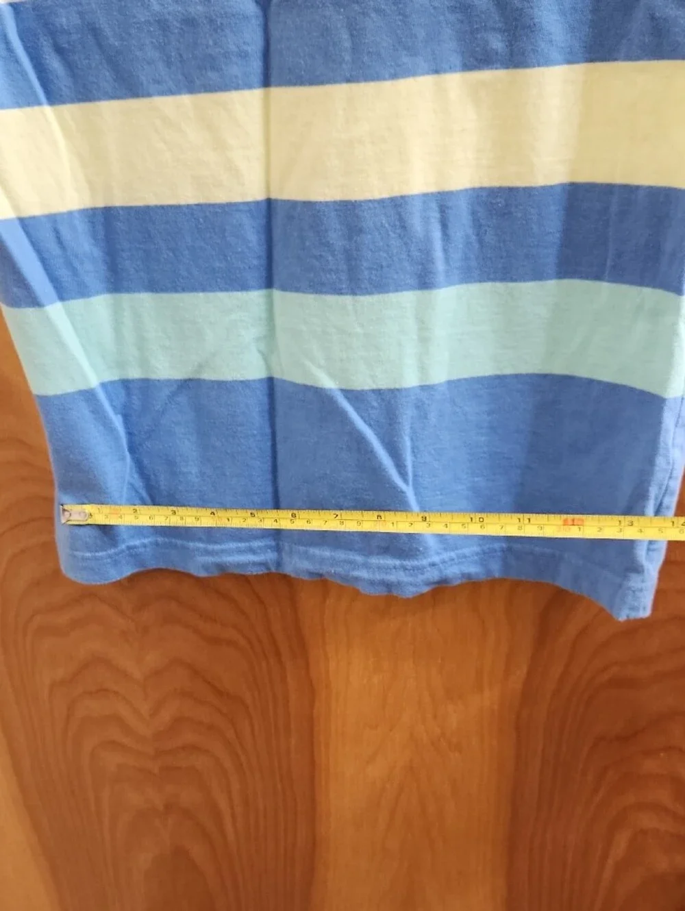 Old Navy Kids Blue Striped Pocket Tee